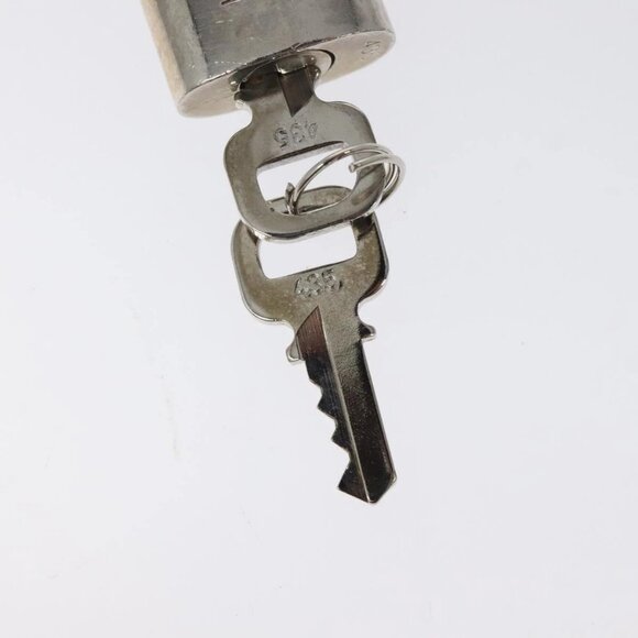 LOUIS VUITTON Padlock metal Silver LV Auth 119484 - Picture 5 of 7